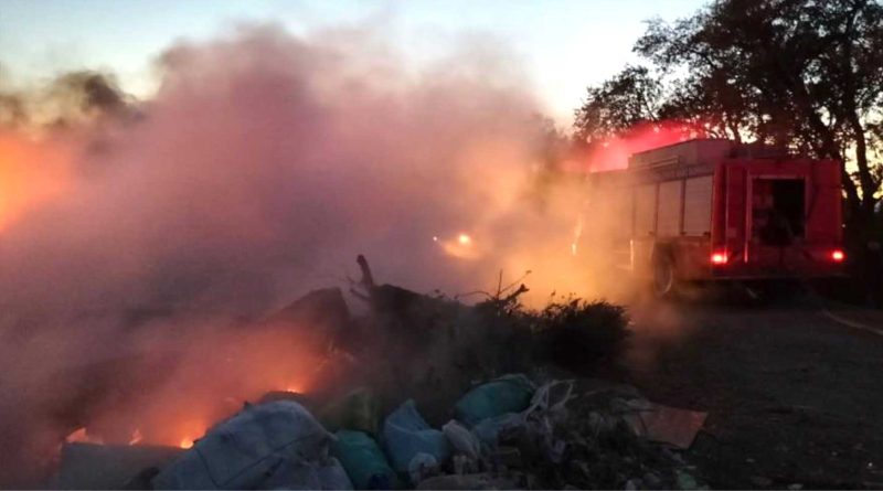 Balikesirde copluk yangini