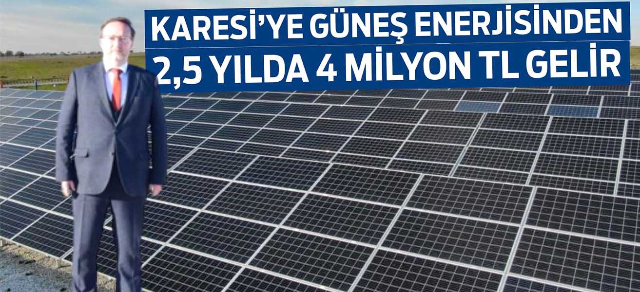 KARESI GUNES ENERKJISI GELIRI