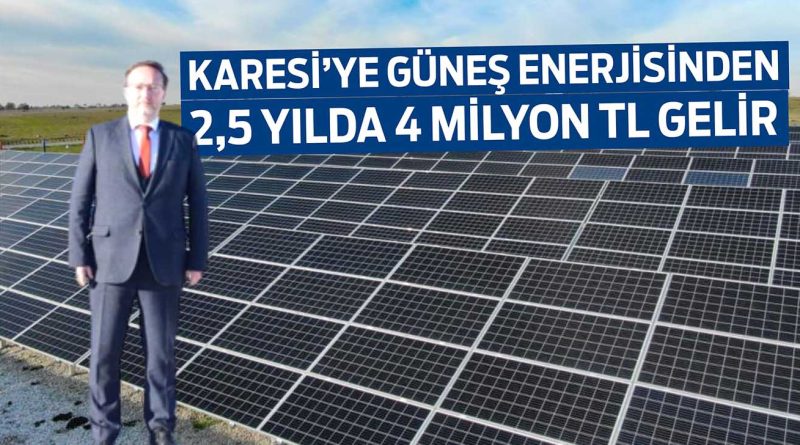 KARESI GUNES ENERKJISI GELIRI