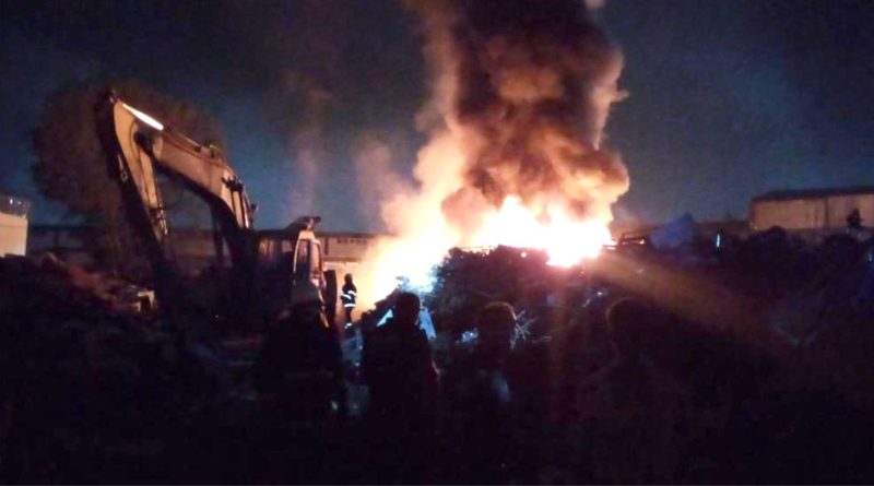 geri donumusm tesisinde yangin