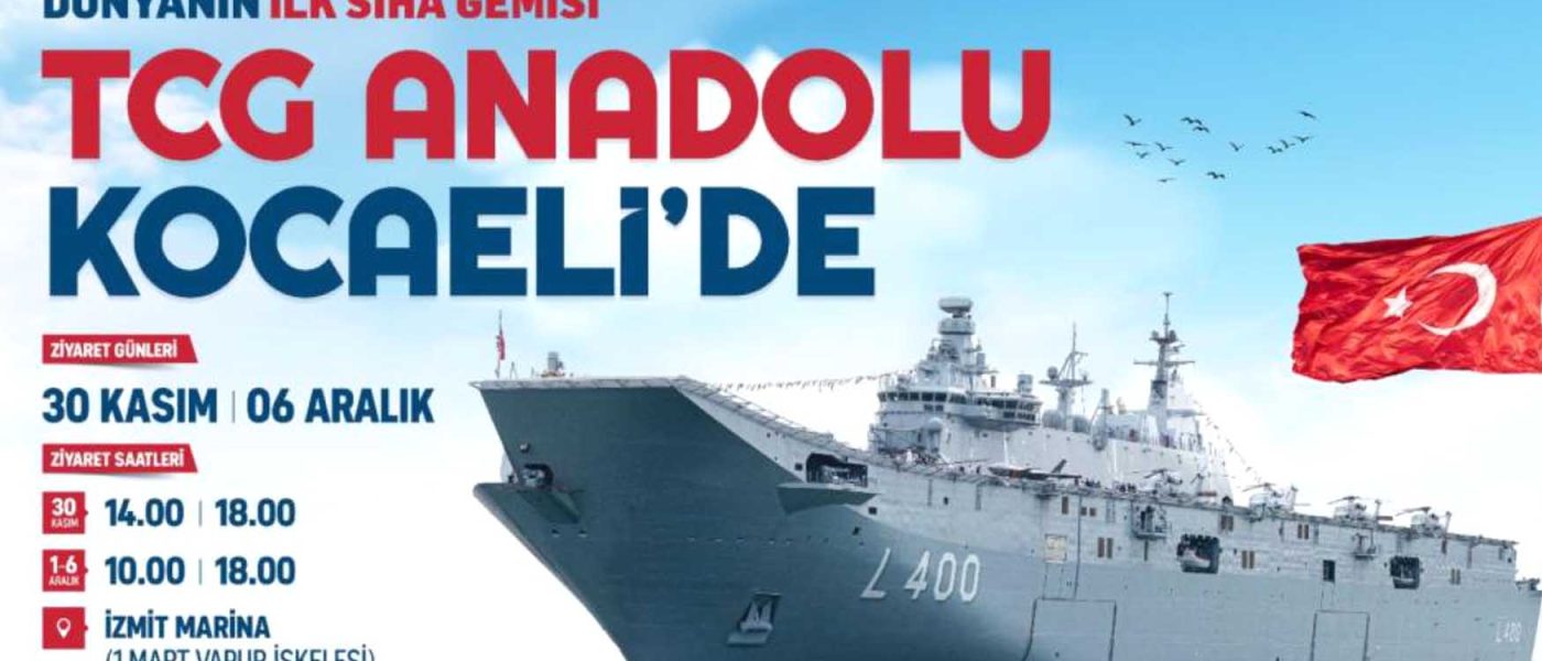 TCG Anadolu Izmit Korfezinde