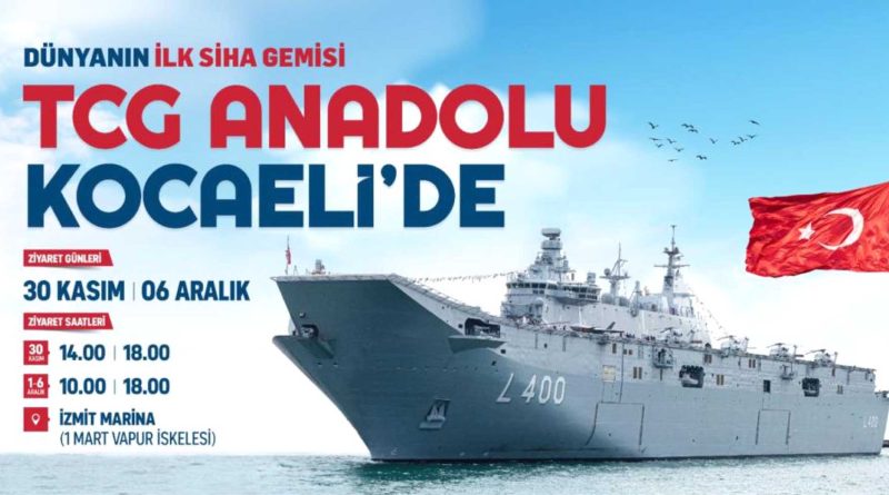 TCG Anadolu Izmit Korfezinde