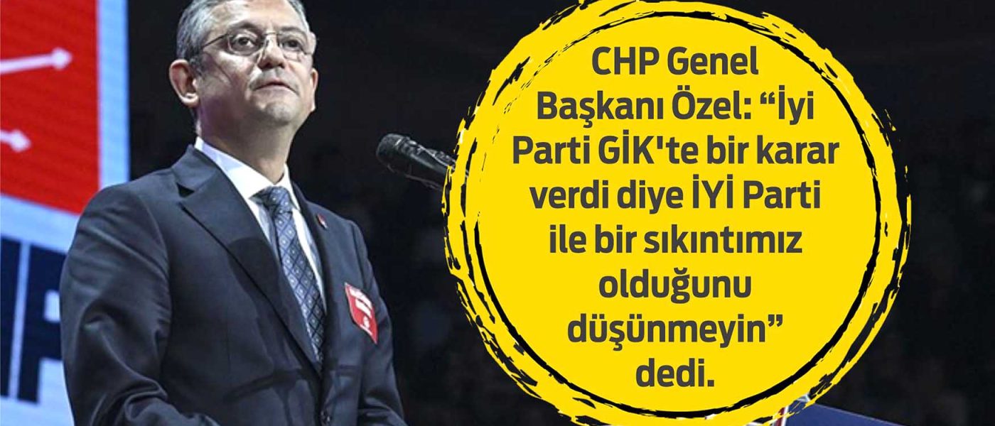 ozgur ozel iyi parti yanit