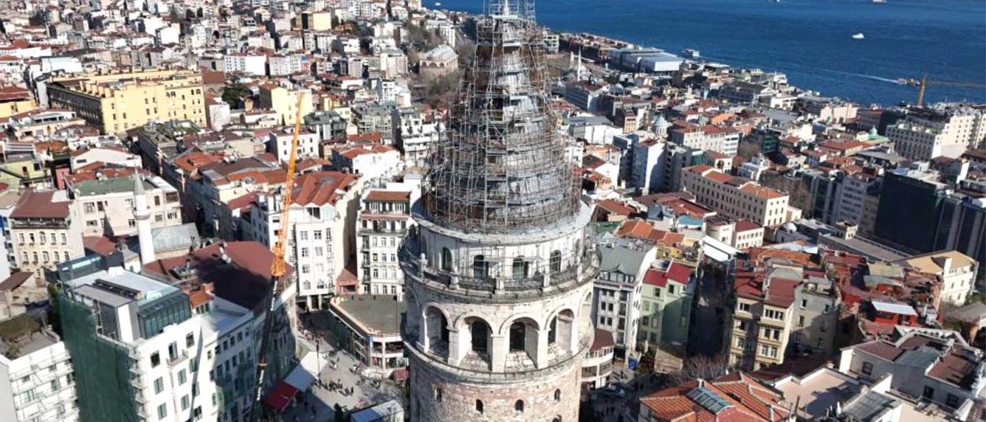 Galata Kulesinde nefes kesen restorasyon