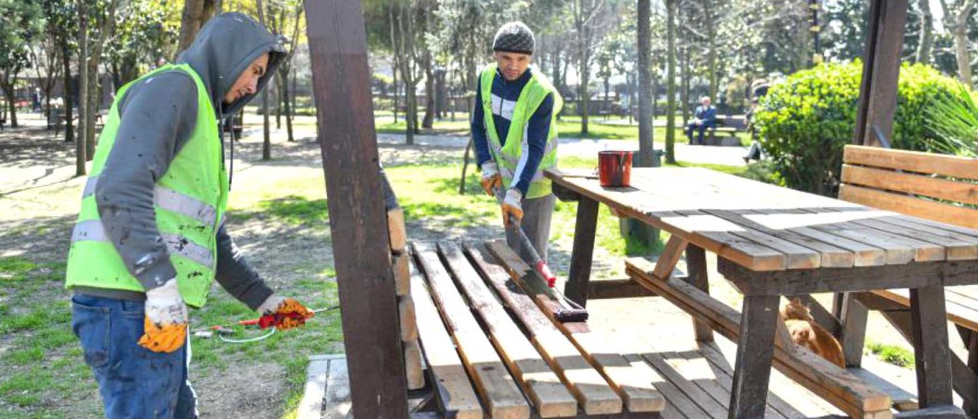 Esenyurtta parklar yenileniyor