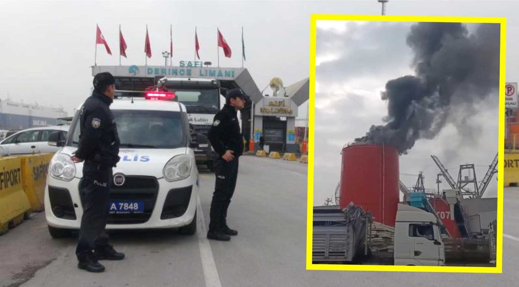 Safiport limaninda patlama