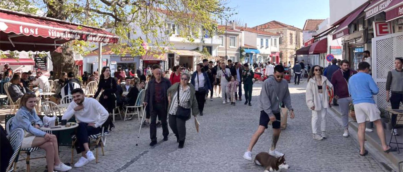 Bozcaadada bayram rekoru