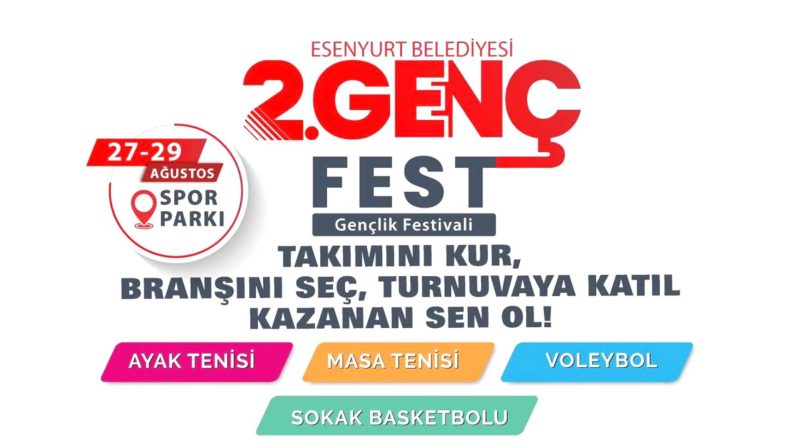 Esenyurtta genclik festivali basliyor