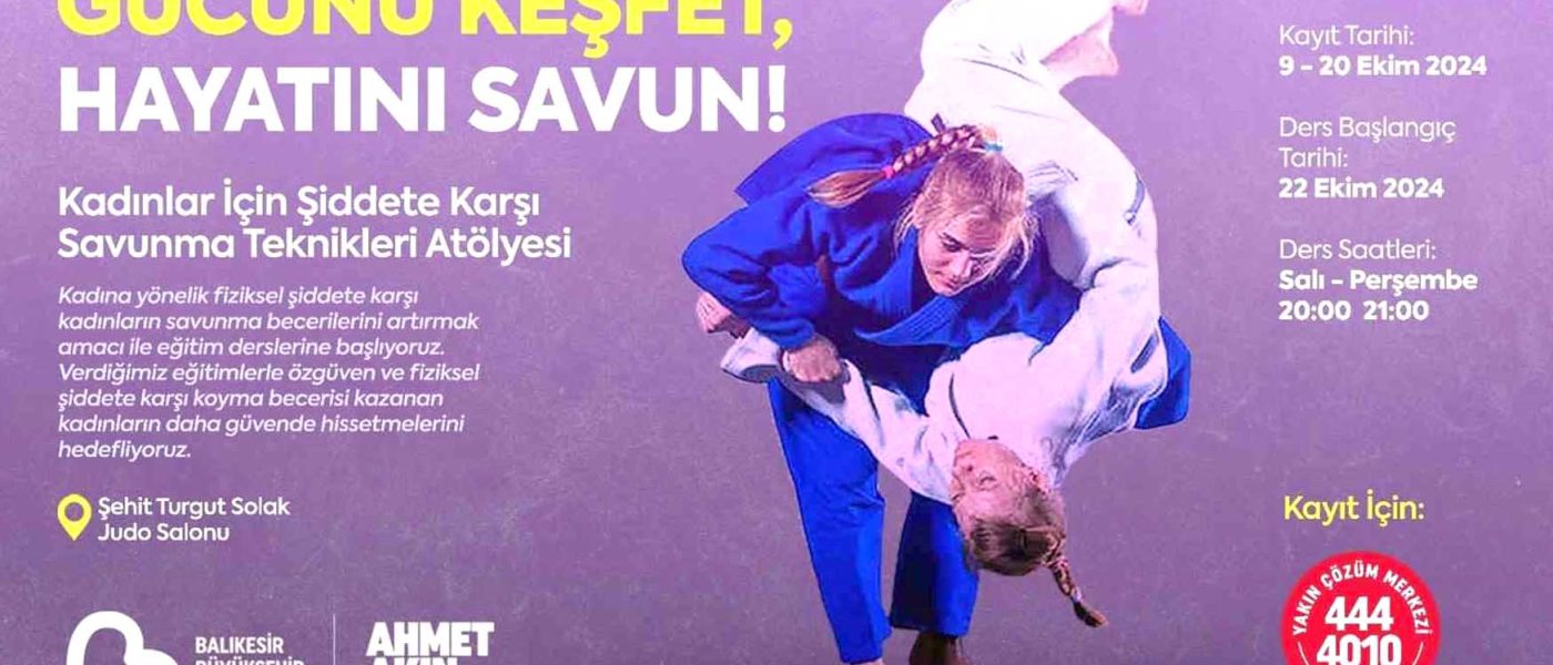 Balikesirli kadinlara judo egitimi verilecek